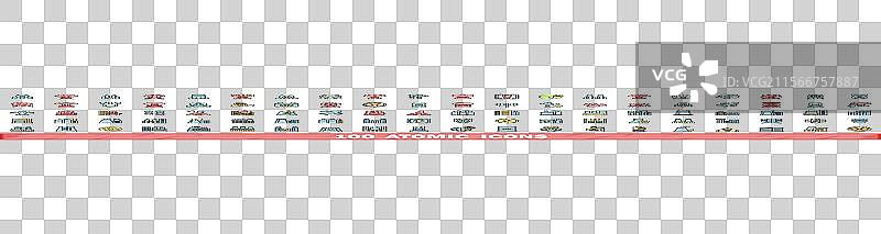 100个原子图标集，彩色线条风格图片素材