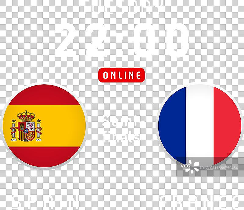 2024年7月西班牙对法国半决赛图片素材