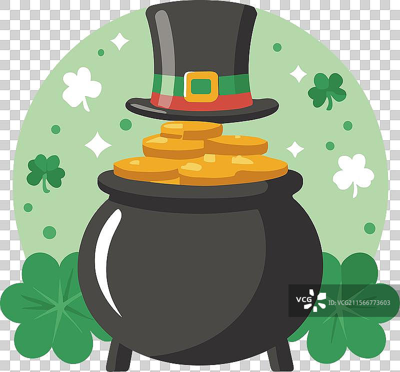 圣帕特里克节扁平设计图片素材