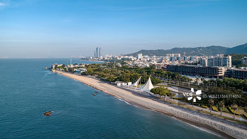 厦门双子塔世茂大厦图片素材