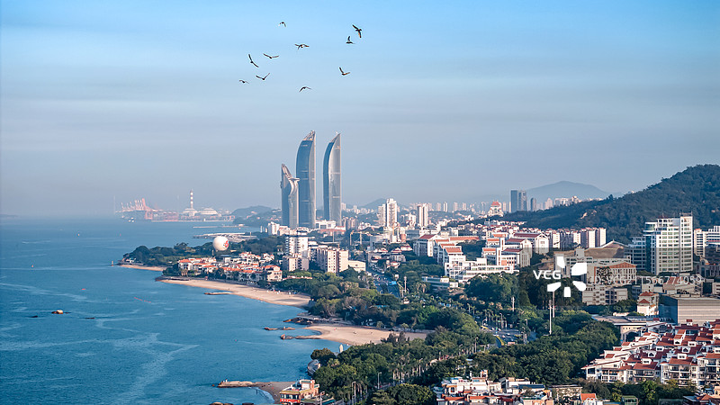 厦门双子塔世茂大厦图片素材