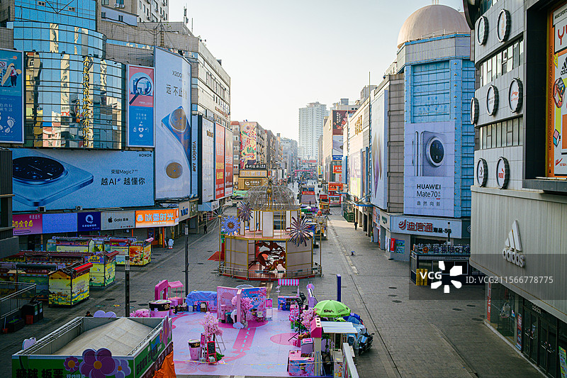 青岛台东步行街图片素材
