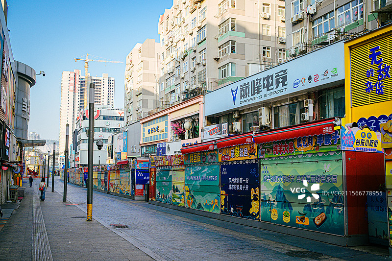 青岛台东步行街图片素材