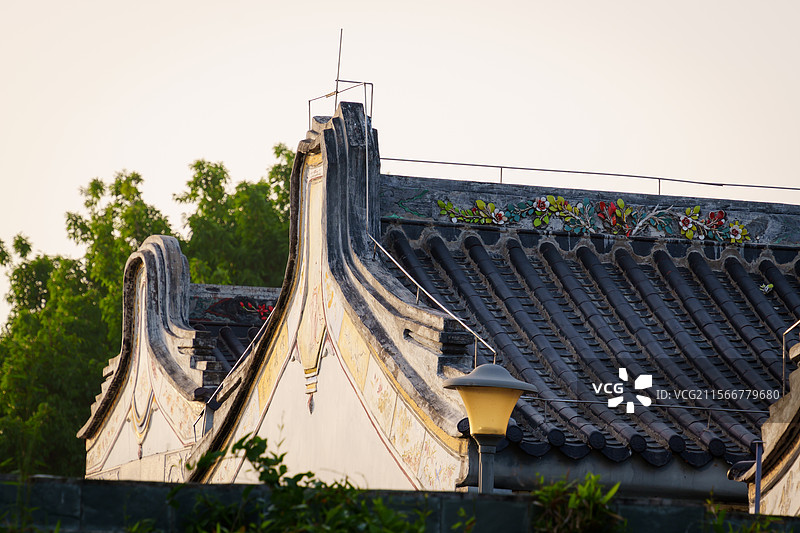 潮州古建筑-五行山墙 厝角头图片素材