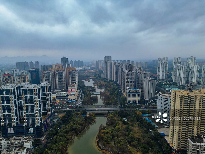 来宾市 兴宾区 盘古大道 平西村 城市 航拍图片素材