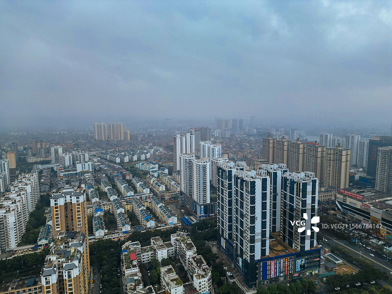 来宾市 兴宾区 盘古大道 平西村 城市 航拍图片素材