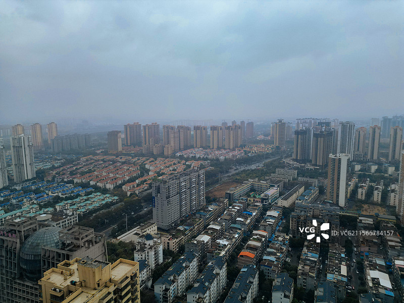 来宾市 兴宾区 盘古大道 平西村 城市 航拍图片素材