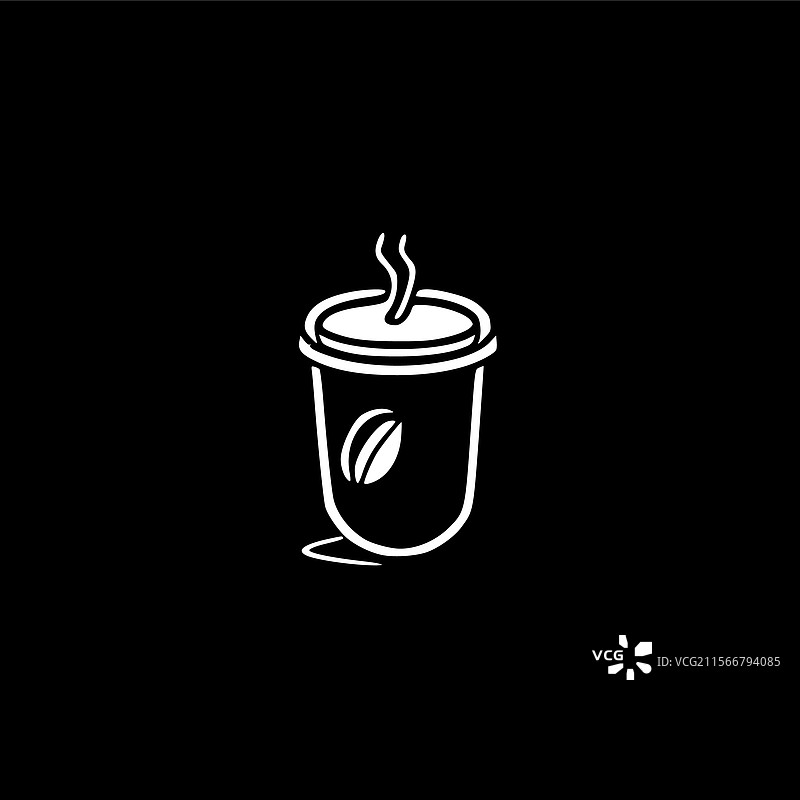 黑白咖啡图片素材