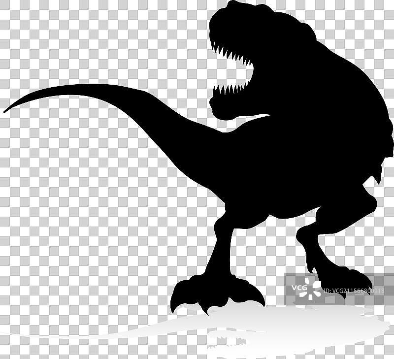 霸王龙的轮廓图片素材