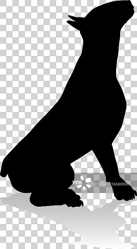 狗的轮廓宠物动物图片素材