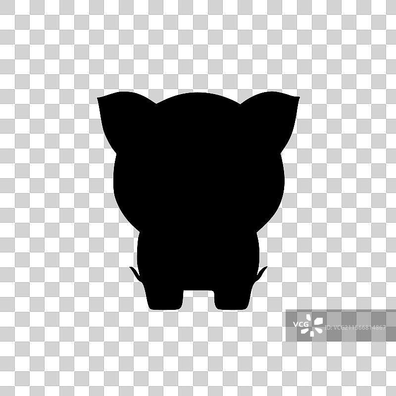猪 - 极简和简单的轮廓图片素材