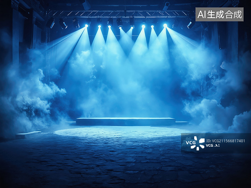 【AI数字艺术】舞台灯光效果图片素材