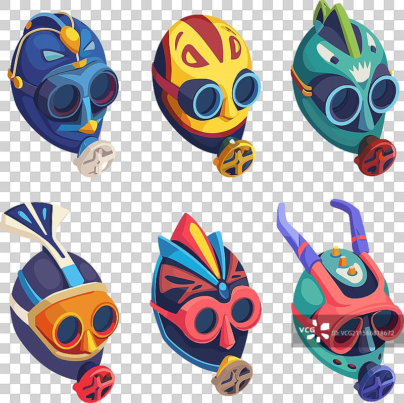 色彩缤纷的奇幻潜艇图片素材