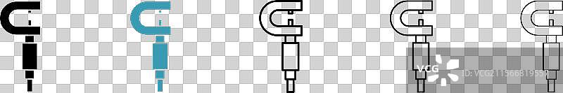 微米计图标图片素材