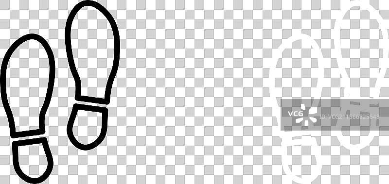 鞋底图标图片素材