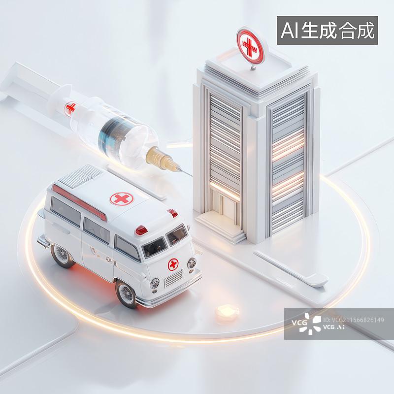【AI数字艺术】现代医疗服务与健康保障体系图片素材