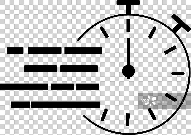 时钟时间轮廓图标图片素材