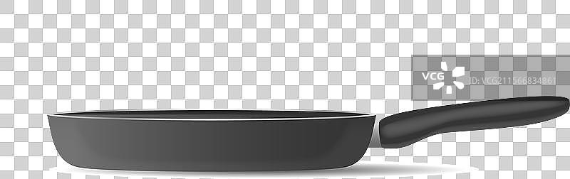 逼真的不粘煎锅图片素材