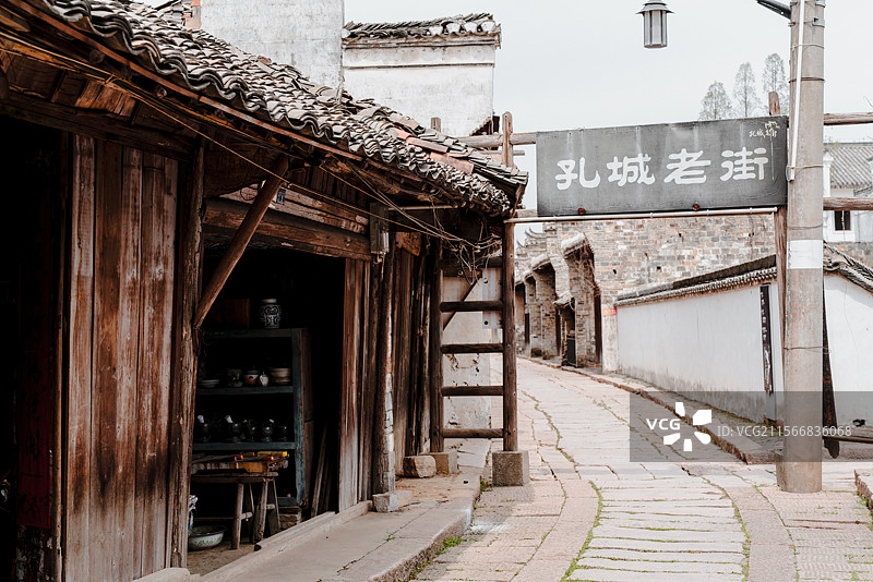 孔城老街景观图片素材