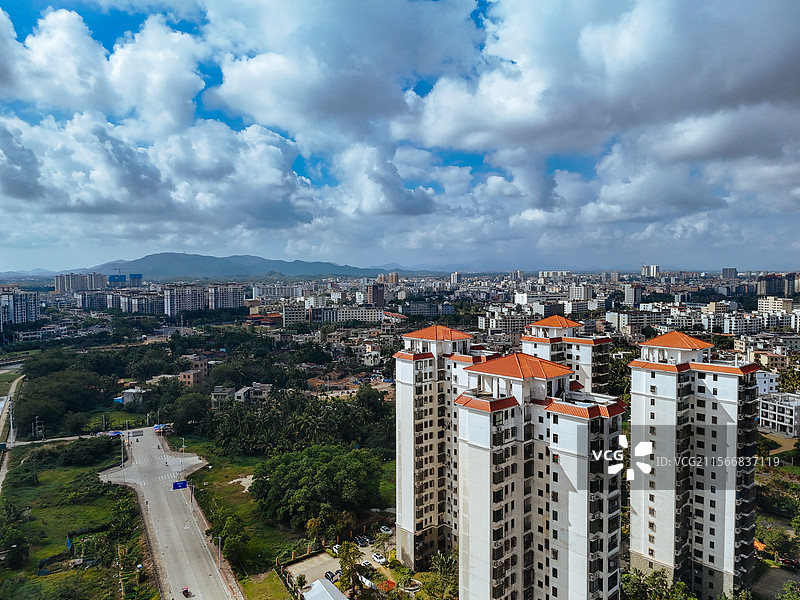 万宁市 万州大道 古拉 城市 海南图片素材