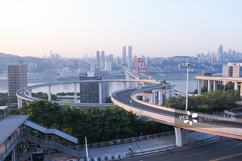 重庆铜元之光城市阳台图片素材