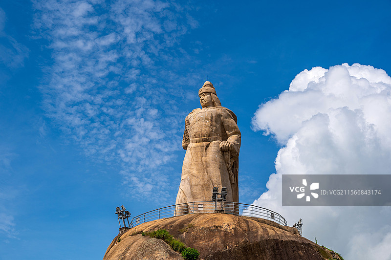 鼓浪屿皓月园郑成功雕像图片素材