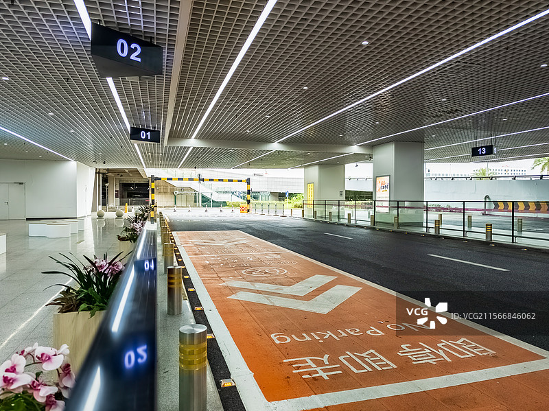 机场网约车及接载服务等候区图片素材