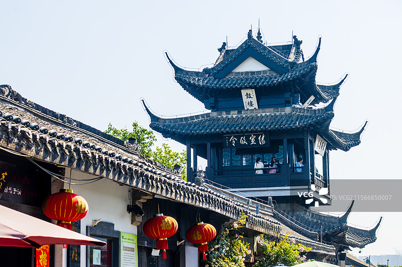 高邮盂城驿鼓楼图片素材