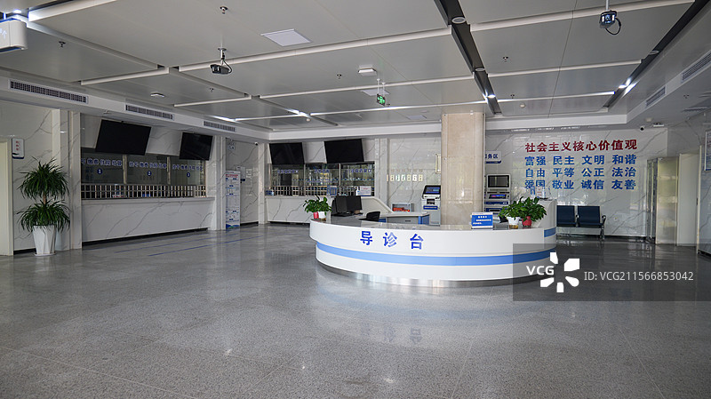 医院导医台医生看病医院大厅图片素材
