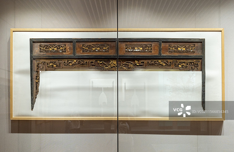 木雕《和谐》 清末期 山东省济宁市博物馆（文化中心新馆）“一品清廉·廉洁文化艺术展”图片素材