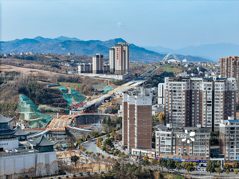 资阳市 雁江区 俊兴路 兰家坡 沱江 东岳山图片素材