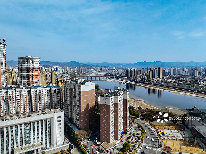 资阳市 雁江区 俊兴路 兰家坡 沱江 东岳山图片素材