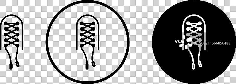 鞋带图标集合集用于网页图片素材