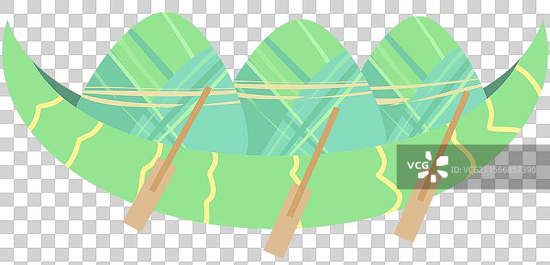 端午龙舟元素节日粽子粽叶图片素材