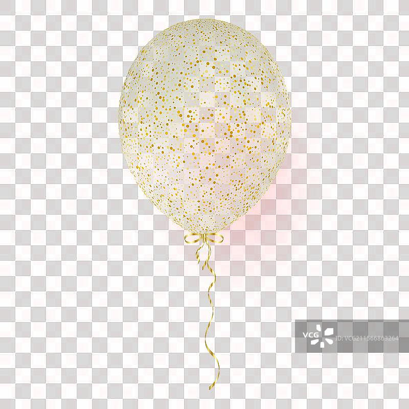 3D真实透明白色气球奢华感图片素材