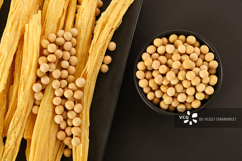 黄豆制品腐竹干货图片素材