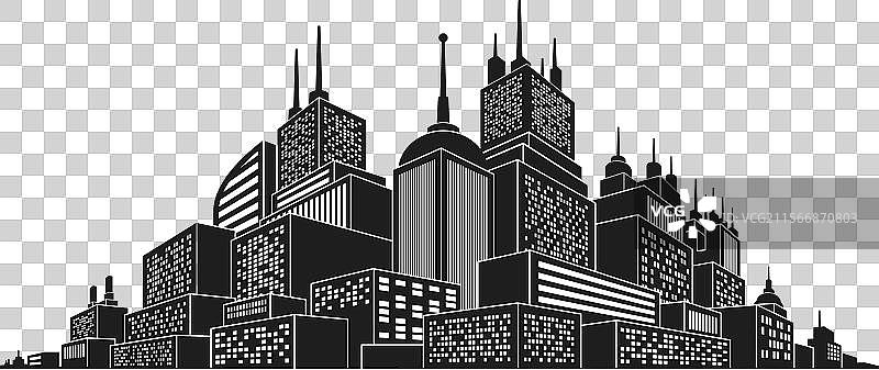 现代都市大都会市中心与图片素材