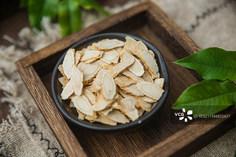 丹参西洋参党参人参中医药切片健康养生保健品茶图片素材