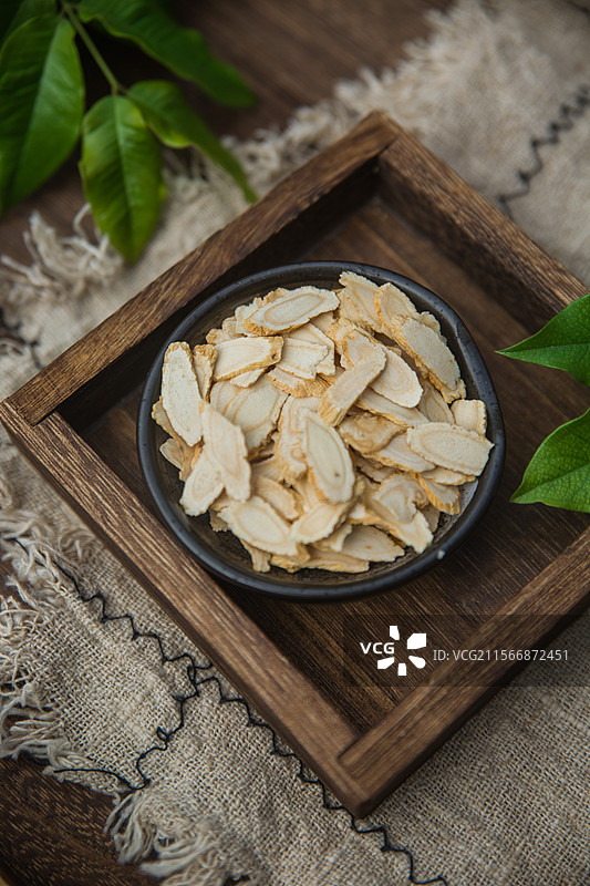 丹参西洋参党参人参中医药切片健康养生保健品茶图片素材