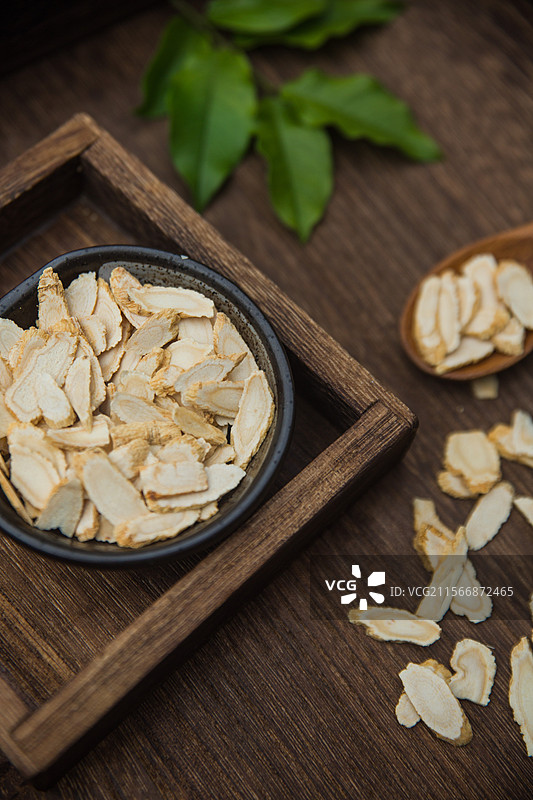 丹参西洋参党参人参中医药切片健康养生保健品茶图片素材