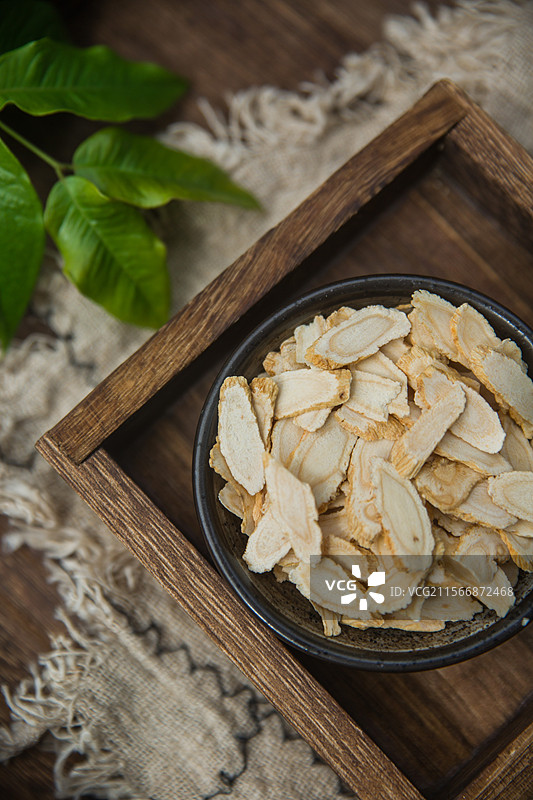 丹参西洋参党参人参中医药切片健康养生保健品茶图片素材