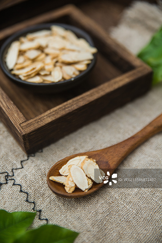 丹参西洋参党参人参中医药切片健康养生保健品茶图片素材