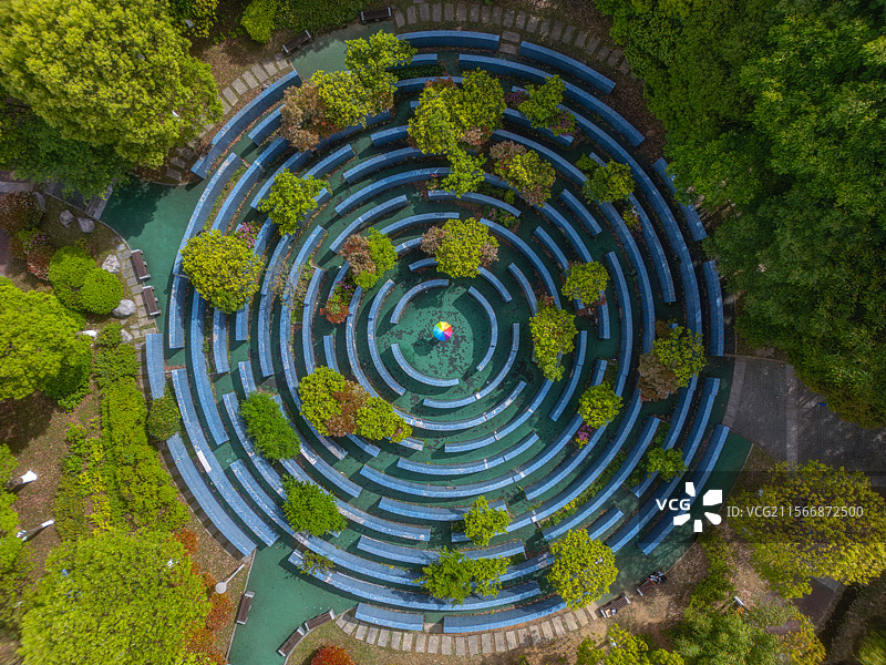 贵阳观山湖公园迷宫图片素材