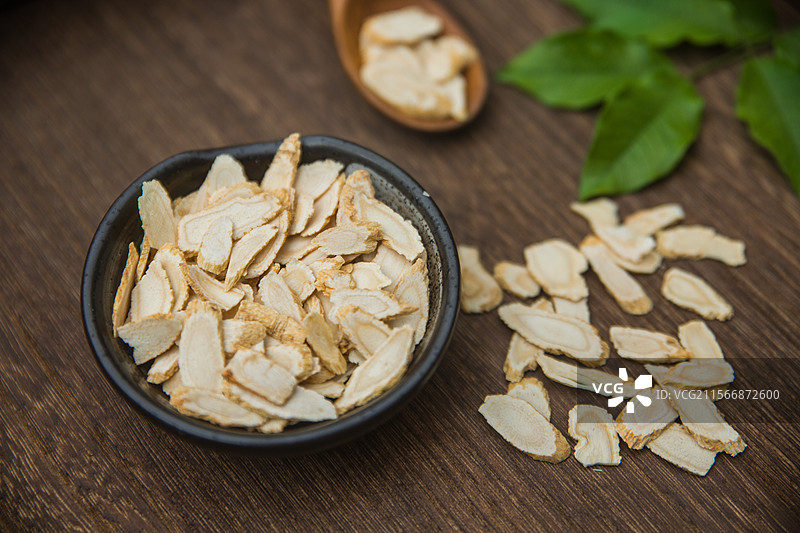 丹参西洋参党参人参中医药切片健康养生保健品茶图片素材