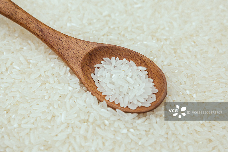 乡村农产品绿色有机大米细长香米东北大米粮食米饭图片素材