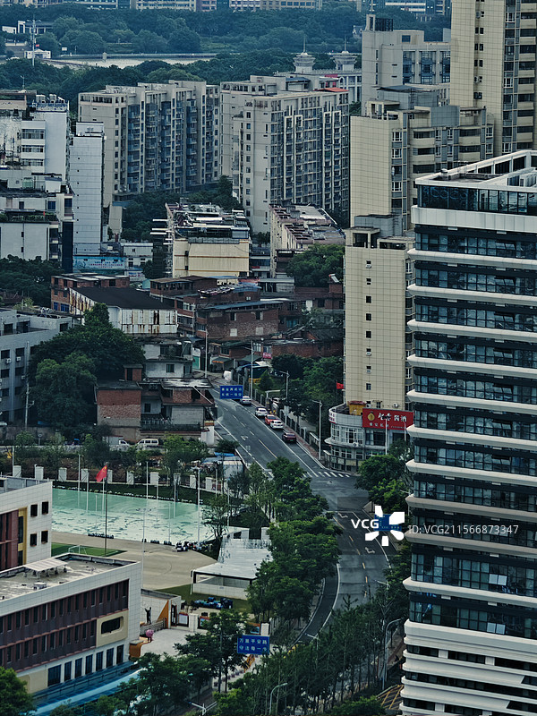 江西省赣州市章贡区城市街景图片素材