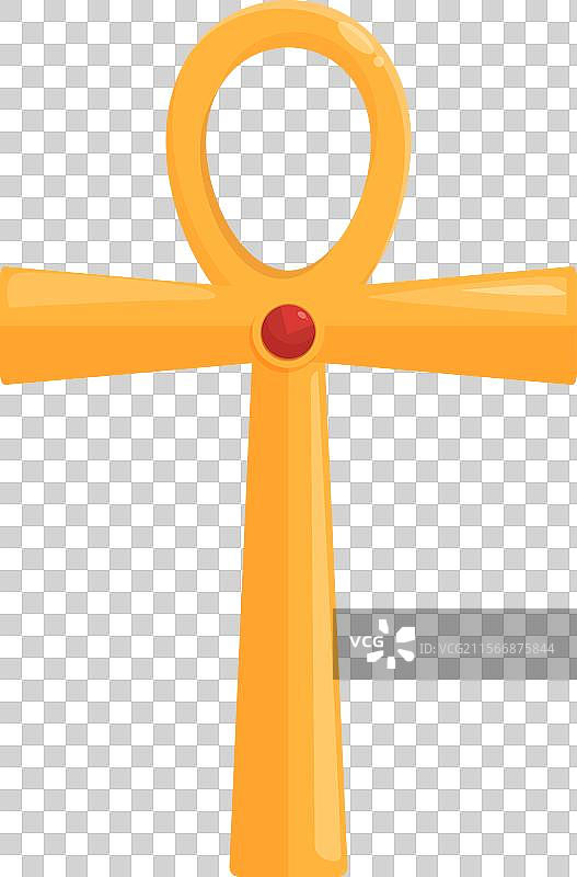 金色的安卡象征着永恒的生命图片素材