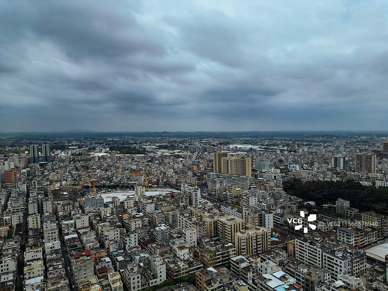 廉江市 廉江大道 瓦窑坡 城市 地标 航拍图片素材