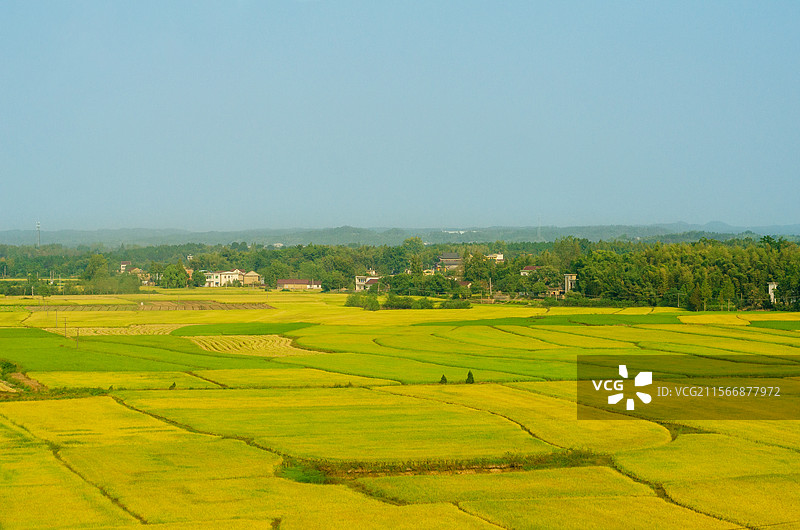 安徽芜湖的秋日田野风光图片素材