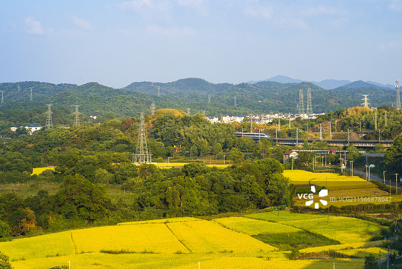 江西上饶秋季乡村田园风光图片素材